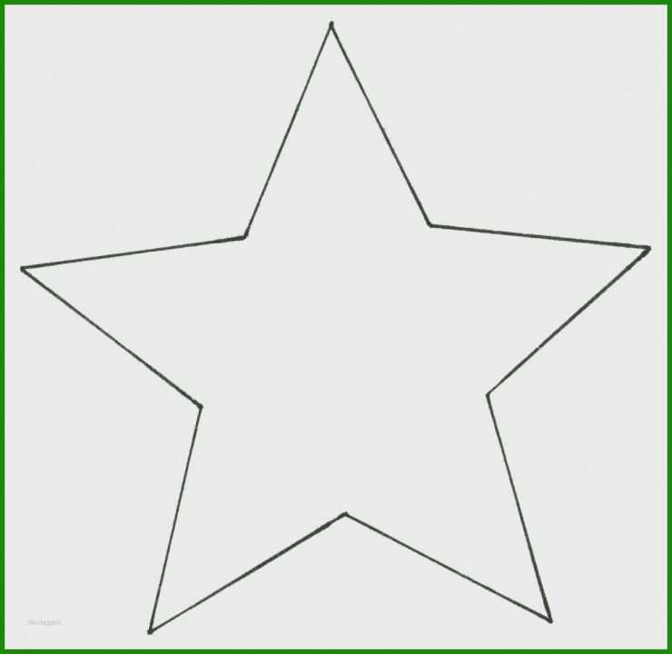 5 Zackigen Stern Vorlage