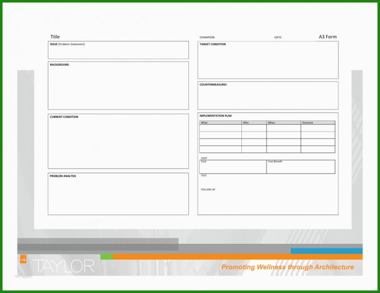 A3 Report Vorlage Excel