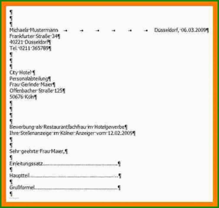 Adresskopf Brief Muster
