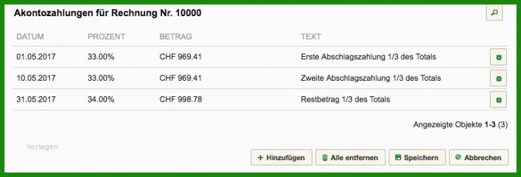 Akontozahlung Rechnung Muster