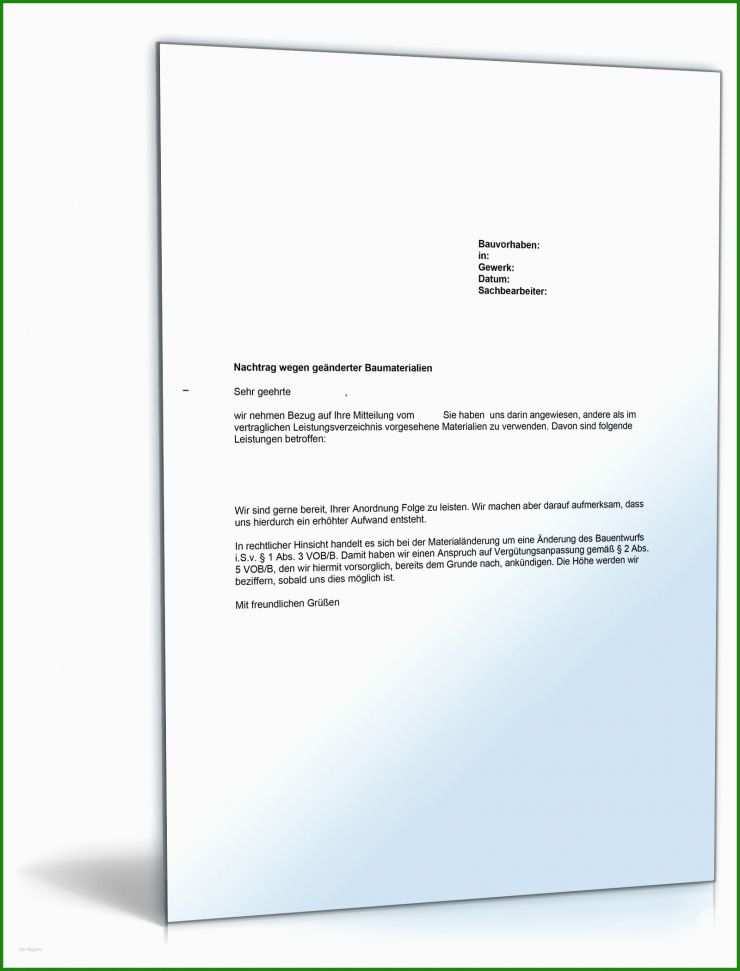 änderung Arbeitsvertrag Stundenerhöhung Vorlage
