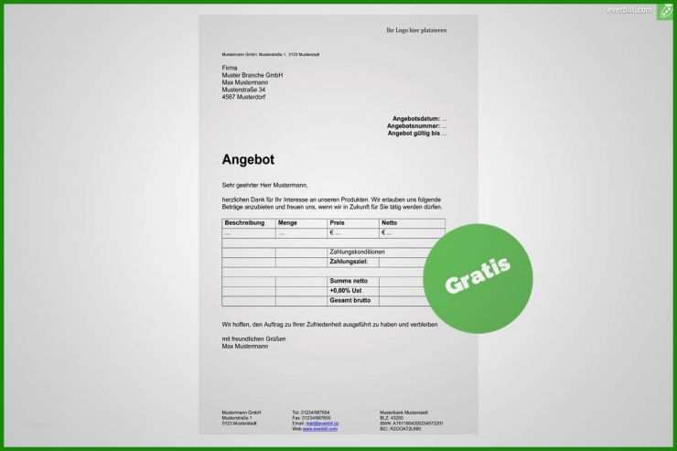 Angebot Akzeptieren Muster