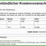 Angebot Freelancer Vorlage