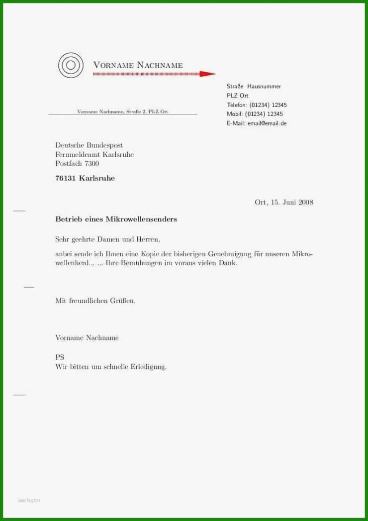 Anhang Brief Muster 3 Anhang Brief Muster