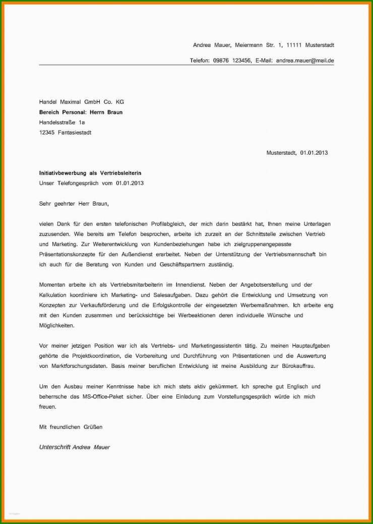 Anschreiben Angebot Muster