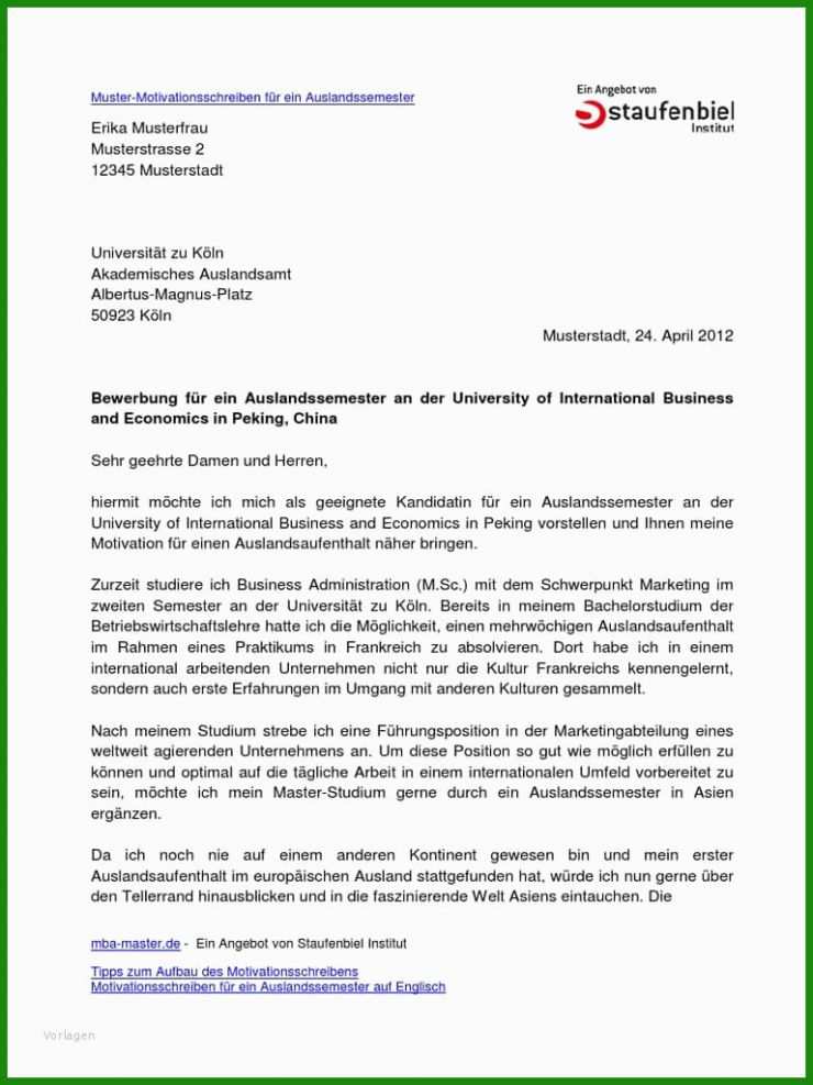 Anschreiben Muster Praktikum Studium