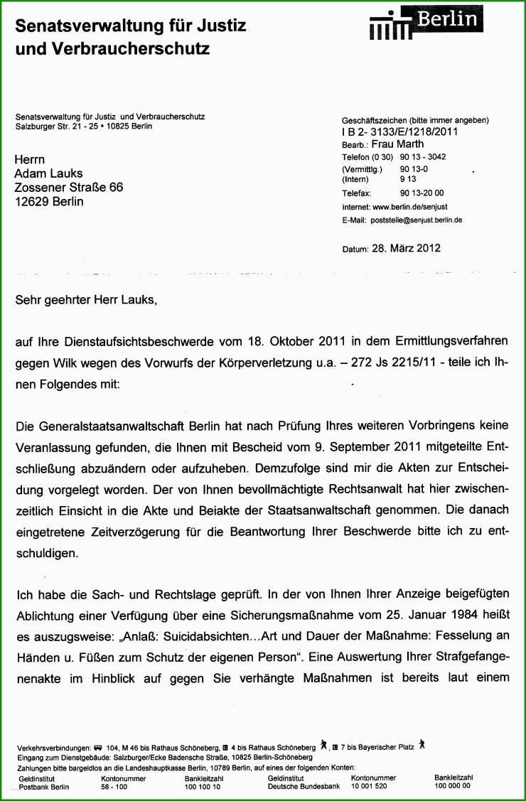 Anzeige Brief Muster