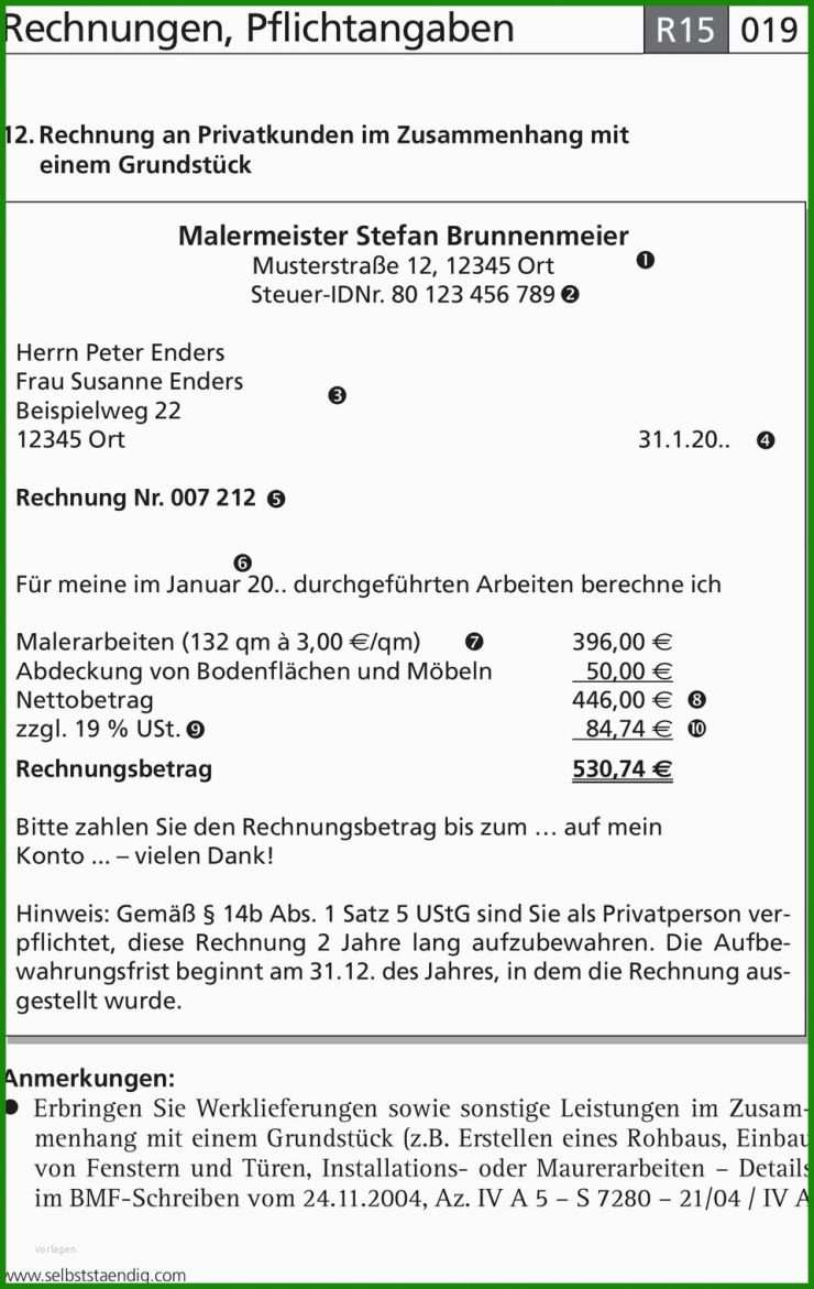 Arbeiten Auf Rechnung Muster