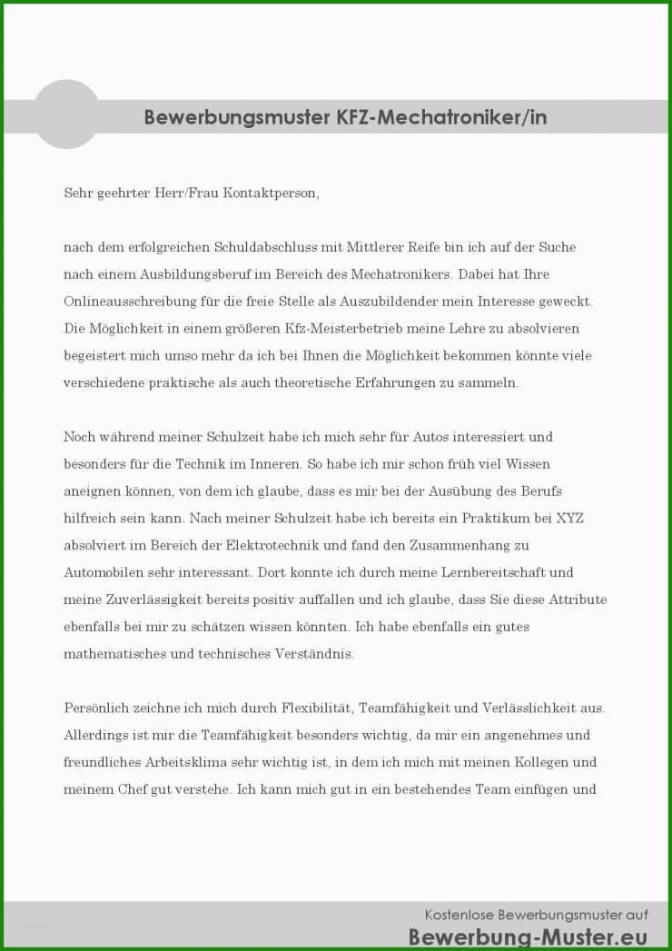Arbeitsvertrag Kfz Mechatroniker Muster 4 Arbeitsvertrag Kfz Mechatroniker Muster