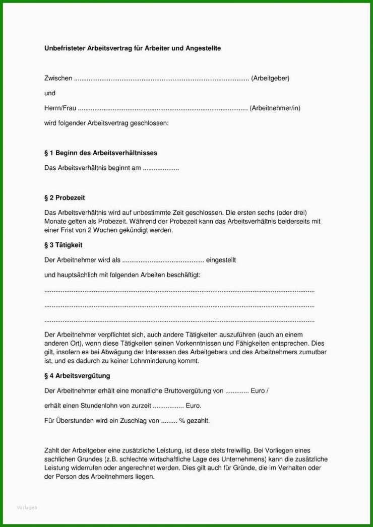 Arbeitsvertrag Muster Güterkraftverkehr