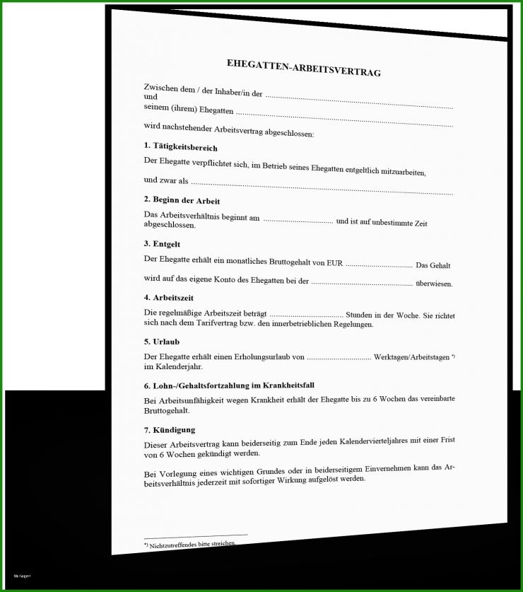Arbeitsvertrag Muster Mit Firmenwagen