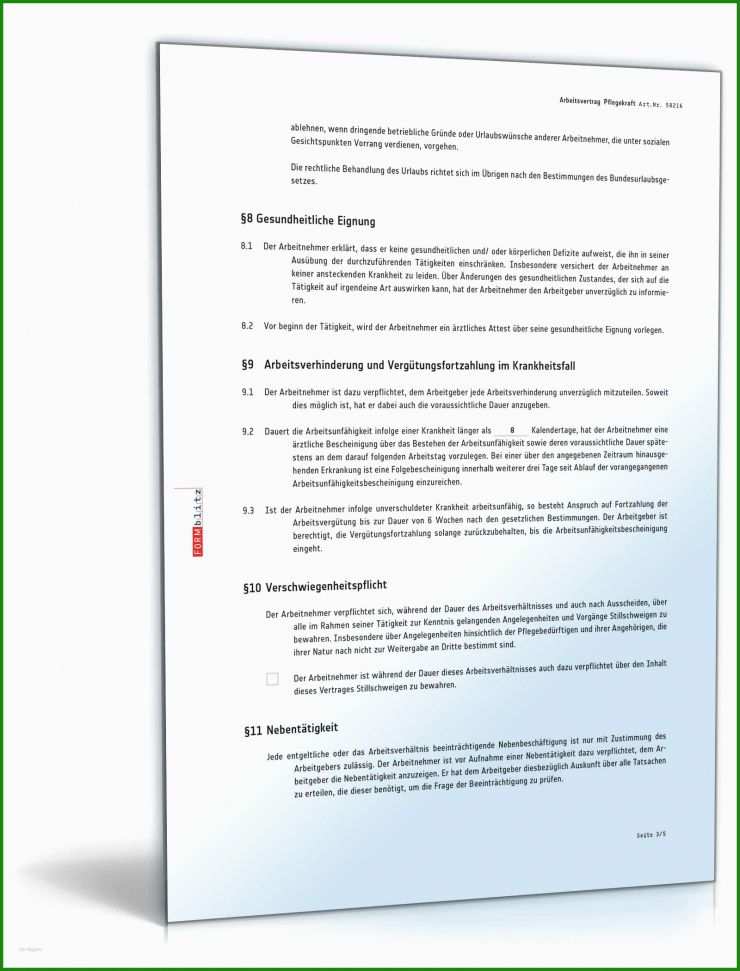 Arbeitsvertrag Muster Ohne Tarifbindung