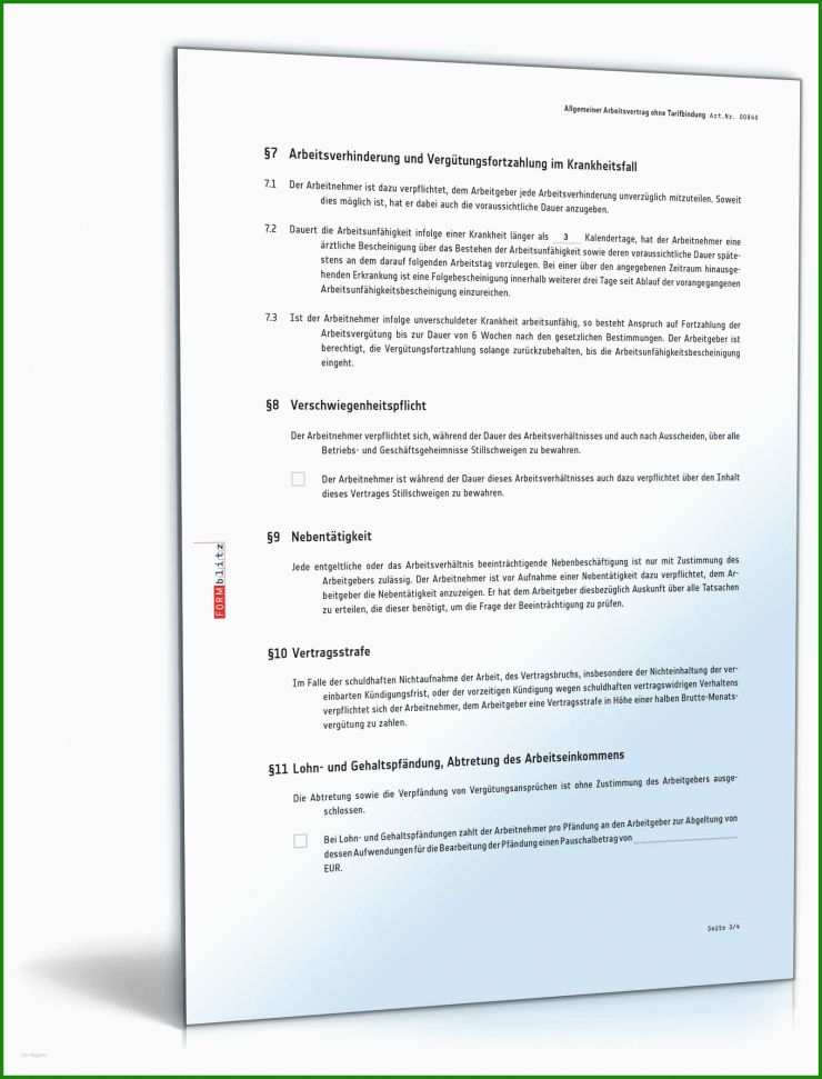 Arbeitsvertrag Tarifvertrag Muster