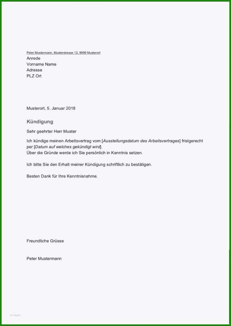 Arbeitsvertrag Vorlage Kostenlos Word