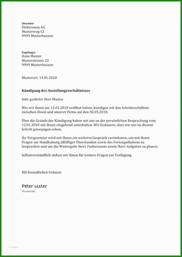 Arbeitsvertrag Zusage Muster
