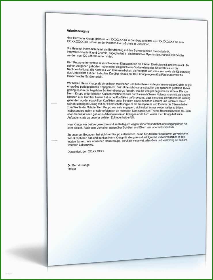 Arbeitszeugnis Elektrotechniker Vorlagen