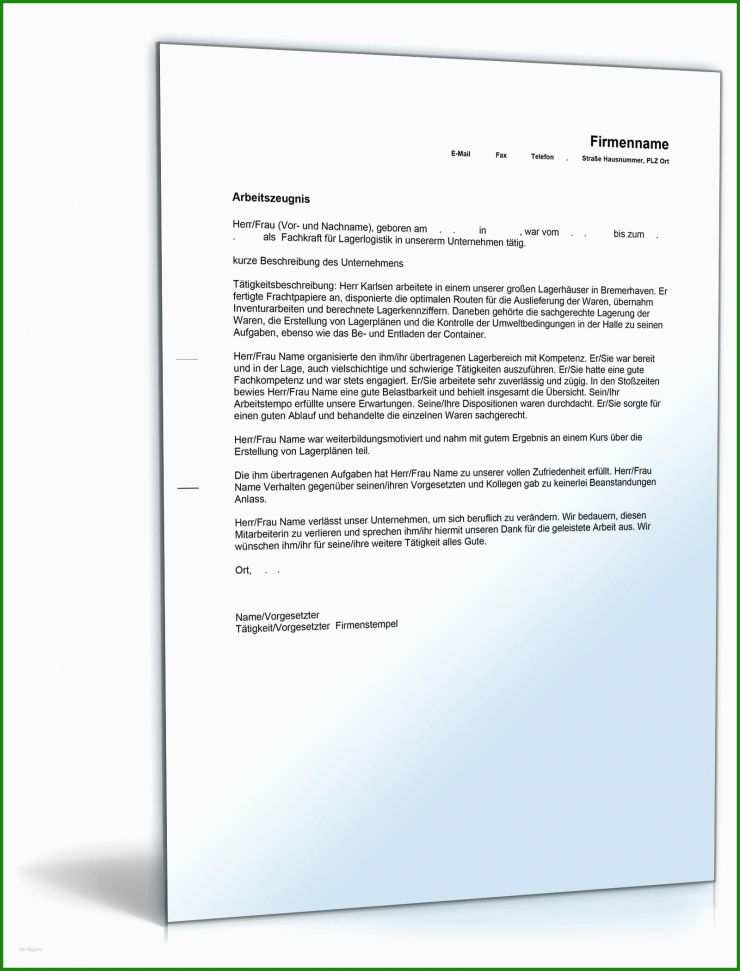 Arbeitszeugnis Handwerk Vorlage 7 Arbeitszeugnis Handwerk Vorlage