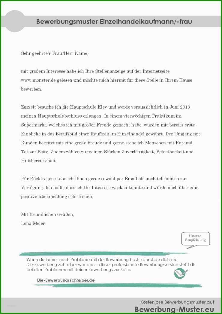 Arbeitszeugnis Kauffrau Im Einzelhandel Muster