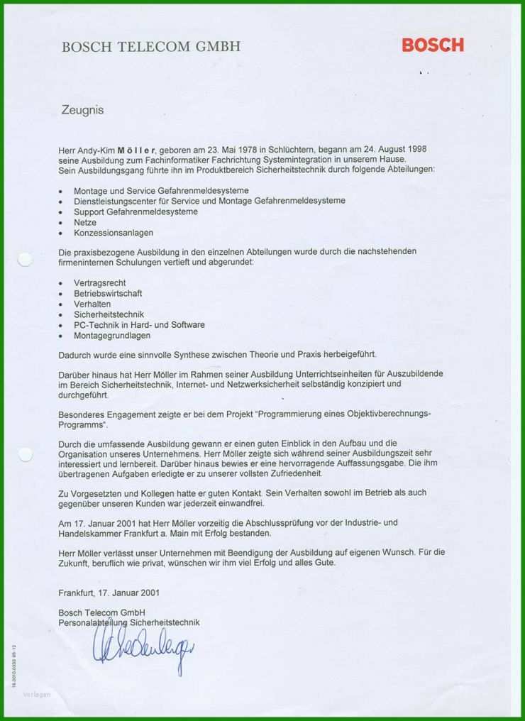 Arbeitszeugnis Key Account Manager Vorlage