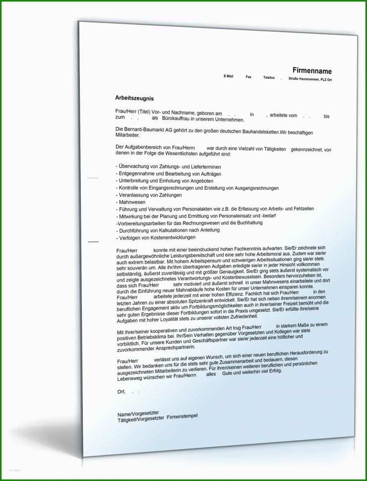 Arbeitszeugnis Muster Note 1 Arzthelferin