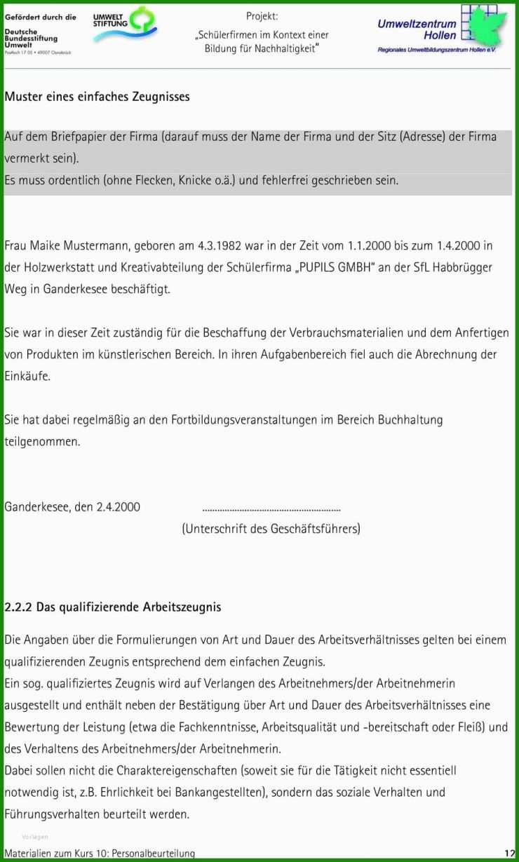 Arbeitszeugnis Vorlage Buchhalter