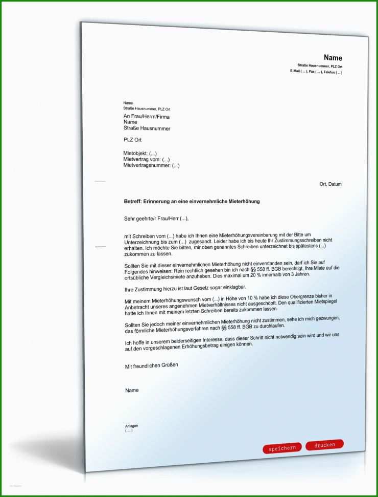 Auflösung Mietvertrag Muster