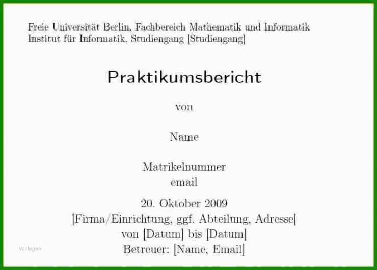 Auswertung Praktikum Vorlage