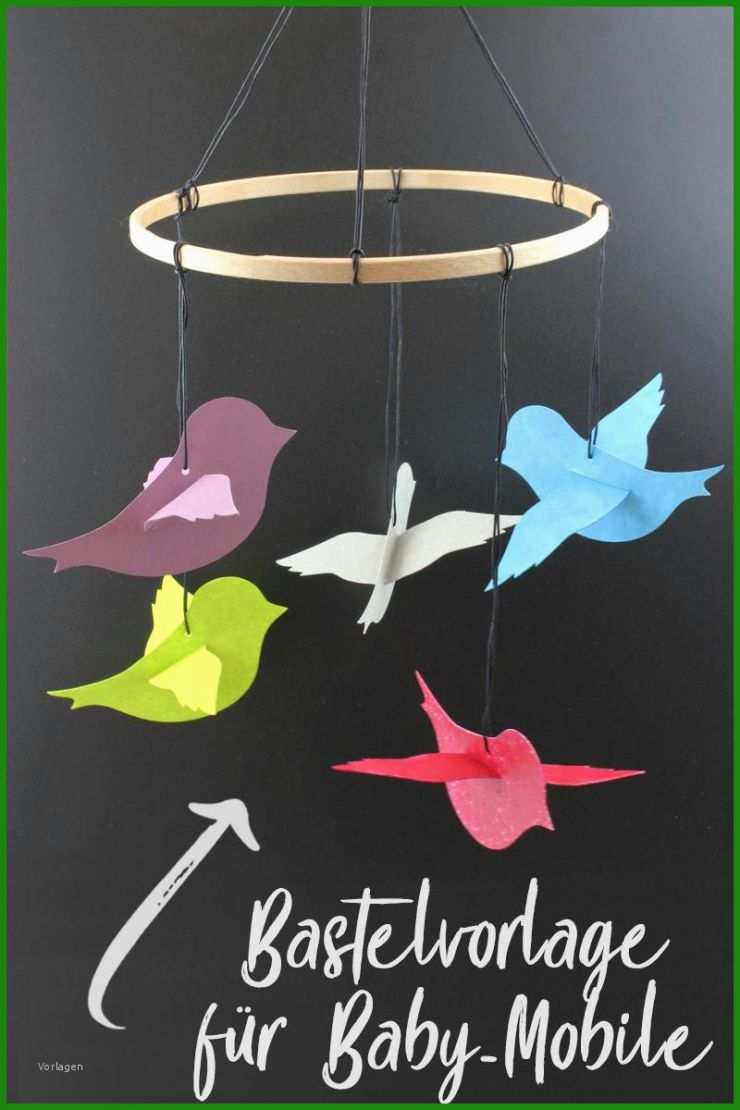 Baby Mobile Basteln Vorlage