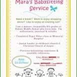 Babysitter Flyer Vorlage