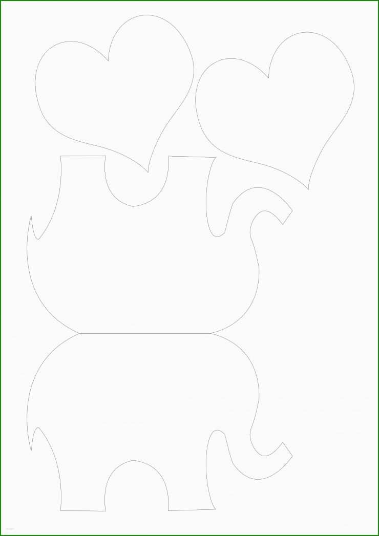 Basteln Elefant Vorlage 2 Basteln Elefant Vorlage