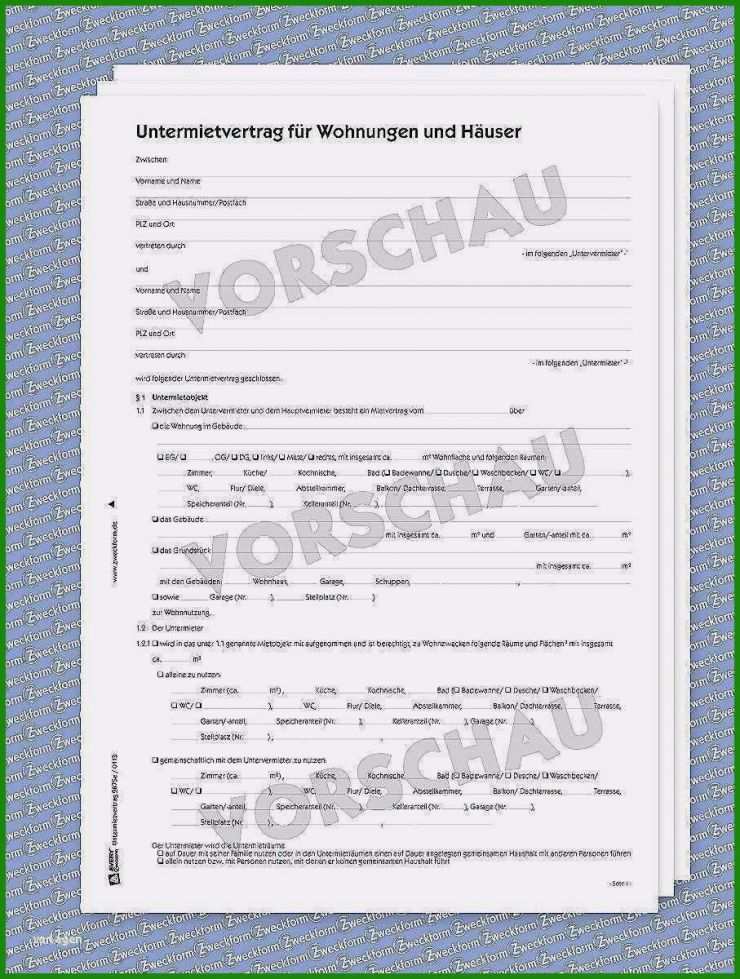 Befristeter Mietvertrag Möblierte Wohnung Muster Kostenlos