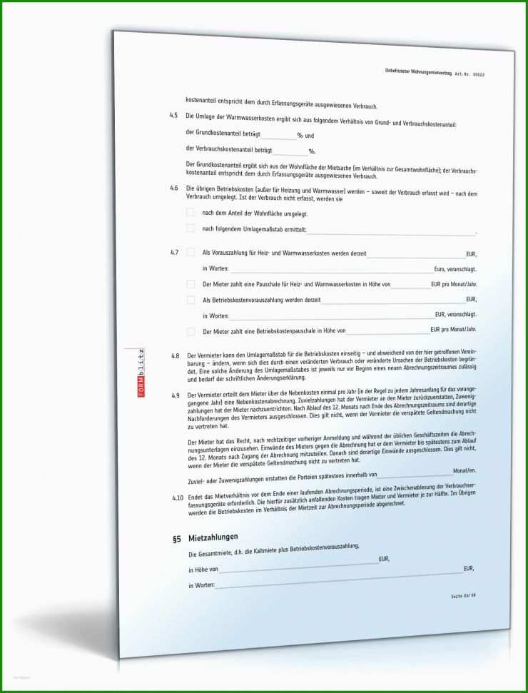 Befristeter Mietvertrag Vorlage Pdf