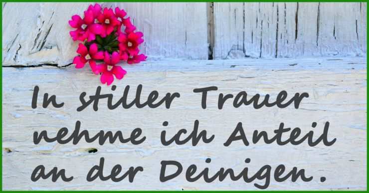 Beileid Kondolenzschreiben