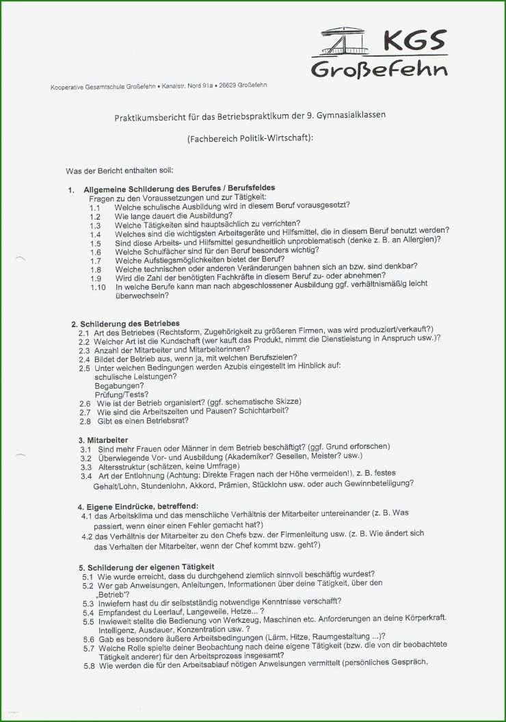 Bericht Der Geschäftsführung Muster