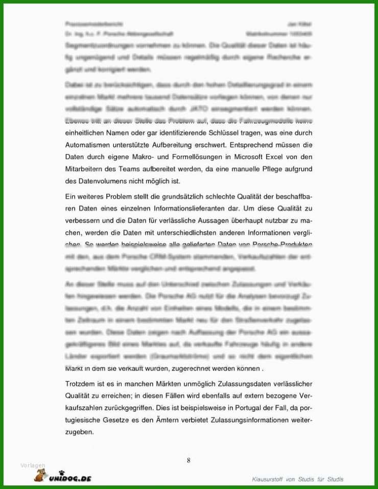 Bericht Schreiben Praktikum Muster