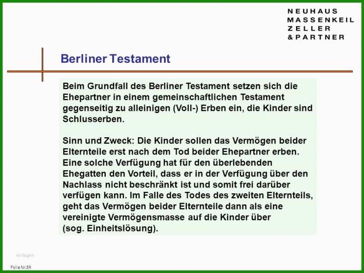 Berliner Testament Muster Justizministerium