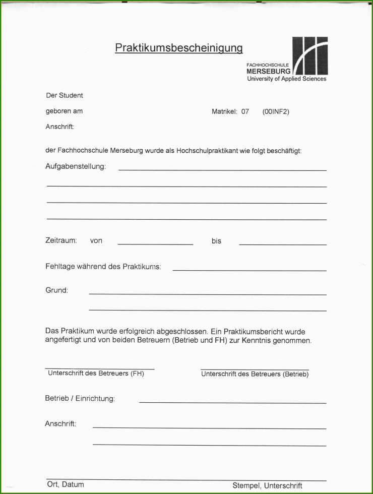 Betreuer Bericht Muster