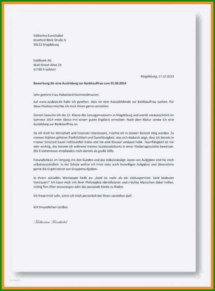 Bewerbung Erzieherin Praktikum Muster