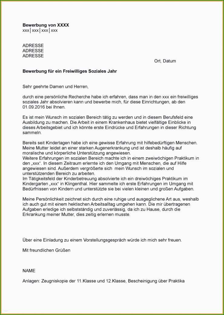 Bewerbung Muster Praktikum 9 Klasse