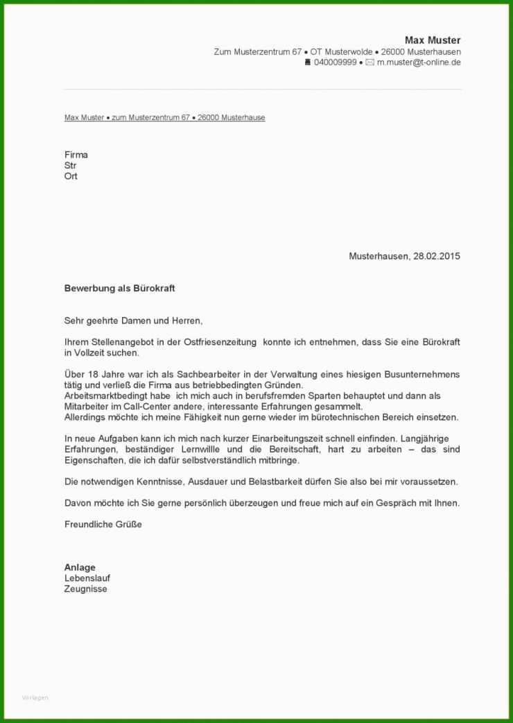 Bewerbung Muster Praktikum Personalwesen