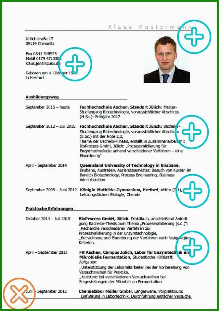 Bewerbung Muster Praktikum Studium