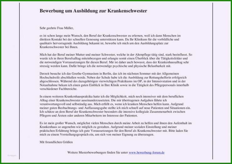 Bewerbung Nach Praktikum Im Selben Betrieb Muster