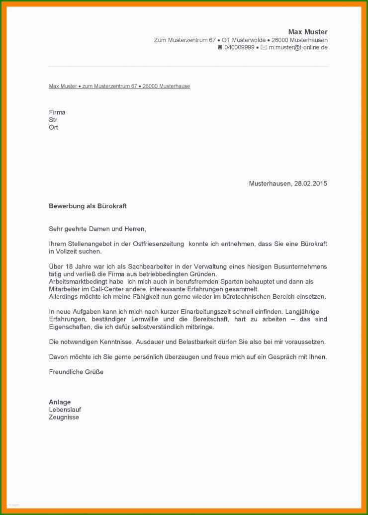 Bewerbung Praktikum Immobilienkaufmann Muster