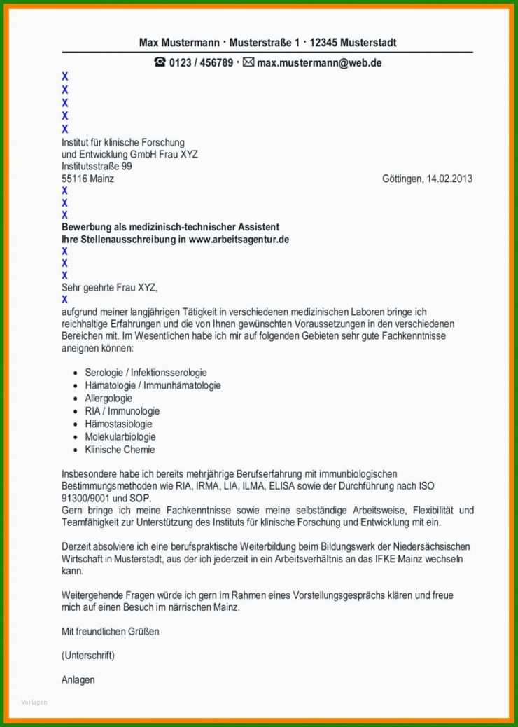Bewerbung Praktikum Industriemechaniker Vorlage