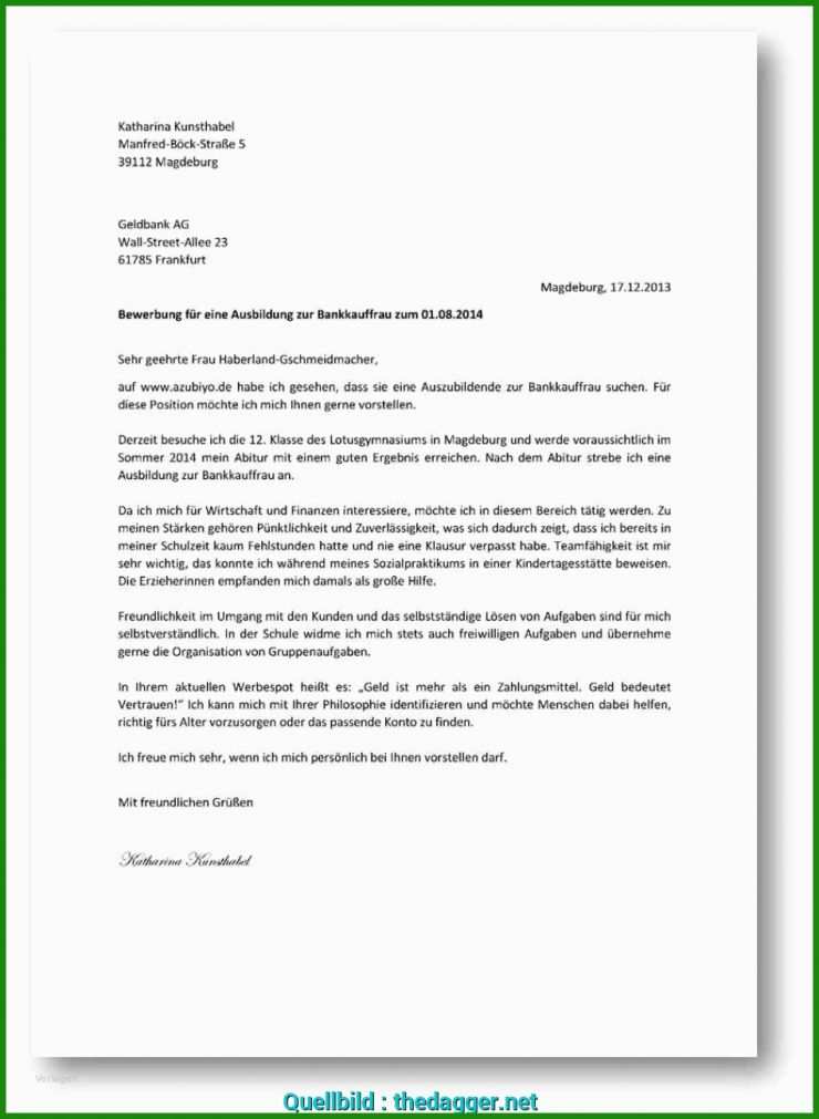 Bewerbung Steckbrief Vorlage