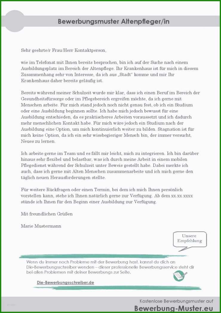 Bewerbungsschreiben Für Praktikum Vorlage