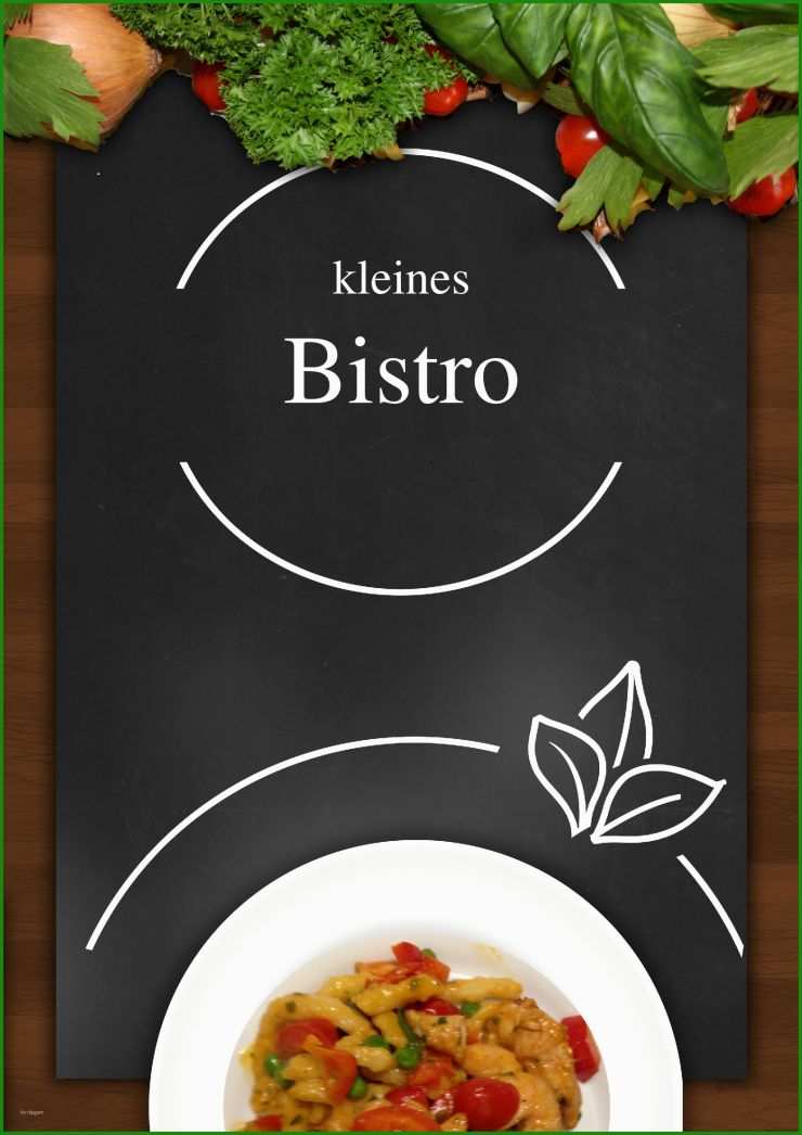Bistro Speisekarte Vorlage