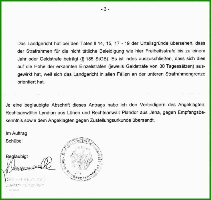 Blauer Brief Vorlage