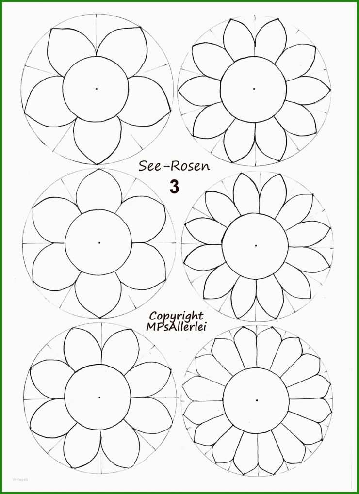 Blumen Zum Basteln Vorlage