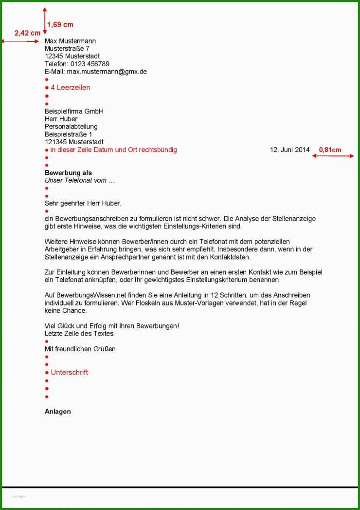 Brief 5008 Vorlage
